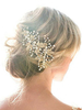 Strass en perles de mariage de plage Perles Accessoires de cheveux pour la mariée