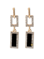 Strass Hoop boucles d