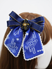Style Chinois Lolita Coiffe Bleu Dentelle Polyester Fibre Accessoire Fleurs Lolita Bandeau Déguisements Halloween