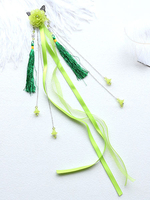 Style chinois Lolita Headwear Fleurs Rubans Gland Han Accessoires cheveux Lolita Déguisements Halloween