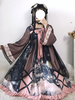 Style chinois Lolita OP Robe Imprimer Noeuds Han Lolita Robes One Piece Déguisements Halloween
