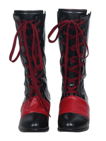 Suicide Squad Harley Quinn Cosplay Chaussures Faux Cuir Cosplay Botte