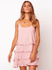 Summer Slip Dress Femmes Robe sans manches courte sans manches