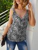Summer Tank Top imprimé léopard Tops manches femmes d\