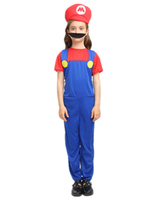 Super Mario Bros Déguisements Halloween Costume Filles Rouge Bicolore 2021 Combinaison Avec Chapeau