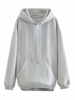 Sweat à Capuche à lacets Femmes avec Manches Longues avec Poches Unicolore Décontracté Sweat Femmes