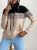 Sweat à Capuche avec Manches Longues Bicolores Sweat Femme