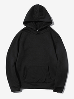 Sweat À Capuche En Polyester À Manches Longues Hommes Confortable Oversize