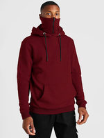 Sweat À Capuche En Polyester À Manches Longues Pour Hommes Col Montant