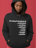 Sweat à Capuche Femme Court avec Manches Longues Imprimé les Mots Unicolore en Cotons Sweat Femmes