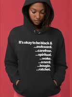 Sweat à Capuche Femme Court avec Manches Longues Imprimé les Mots Unicolore en Cotons Sweat Femmes