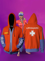Sweat à capuche imprimé 3D Fortnite Cosplay Orange Déguisements Halloween