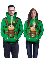 Sweat À Capuche Vert Sweat À Capuche Avec Capuchon Unisexe St Patrick Déguisements