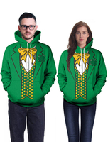 Sweat À Capuche Vert Sweat À Capuche Avec Imprimé St Patrick Irlandais Déguisements