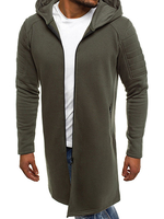 Sweat À Capuche Veste En Polyester À Manches Longues Pour Hommes