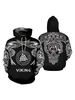 Sweat à capuche Viking Halloween Costume Tattoo Print