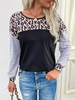 Sweat Femme Blouse Imprimé à Col Rond avec Manches Longues Sweat Femme
