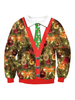 Sweat-shirt 3D de Noël Imprimer Tops Noël