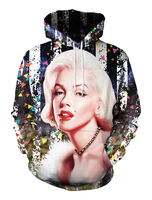 Sweat-shirt décontracté pour femme Marilyn Monroe