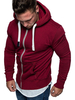 Sweat-shirt de polyester à manches longues à capuche