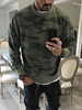 Sweat-shirt de polyester imprimé de manches longues à manches longues