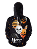 Sweats à capuche pour hommes à capuche manches longues en polyester effrayant