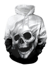 Sweats à capuche pour hommes à capuche manches longues en polyester effrayant