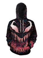 Sweats à capuche pour hommes à capuche manches longues en polyester effrayant