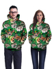 Sweatshirt À Capuche Adulte Imprimé En 3d De Trèfle Vert De Saint Patrick Halloween