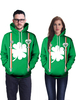 Sweatshirt À Capuche Vert Irlandais Unisexe Imprimé À Capuche Vert St Patrick Déguisements