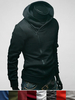 Sweatshirt hommes noir 2021 Hoodie Surplice à zip capuche Jersy veste à manches longues Assassins Creed capuche pour hommes