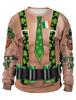 Sweatshirt St Patrick Pull En Chair De Trèfle Imprimé En 3d Haut Unisexe Irlandais Déguisements