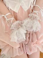 Sweet Lolita Accessoires Volants Blancs À Lacets Manchettes Dentelle Divers