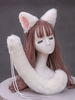 Sweet Lolita Accessories Ensemble de 2 pièces de queue doreilles de chats blancs Tenues daccessoires Lolita