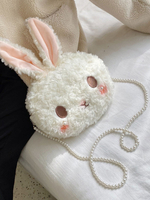 Sweet Lolita Bag Bunny Pearls Chain Cross Body Bag Accessoires Lolita