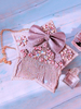 Sweet Lolita Bag Lavender Bows Lace Flowers Accessoires Lolita Personnaliser le sac à bandoulière