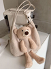 Sweet Lolita Bag Sac à bandoulière court en peluche kaki Accessoires Lolita