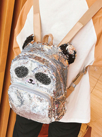 Sweet Lolita Bag Sac à dos en cuir Synthétique animal Panda à paillettes