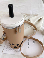 Sweet Lolita Bag Sac bandoulière en cuir marron clair Accessoires Lolita