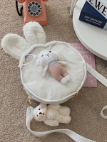 Sweet Lolita Bag White Short en peluche en faux suède oreilles de lapin Accessoires Lolita