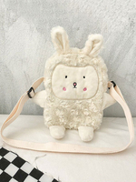 Sweet Lolita Bag White Short en peluche Faux Suede Polyester Accessoires Lolita