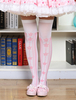 Sweet Lolita bas imprimés Lolita Knee High chaussettes Déguisements Halloween