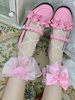 Sweet Lolita Bas Rose Bows Accessoire Chaussettes Polyester Bow Accessoires Lolita