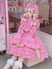 Sweet Lolita Blouses Bows Ruffles Lolita Top Chemisier à manches courtes Chemise Lolita rose
