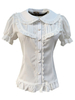 Sweet Lolita Blouses Neverland Ruffles Manches courtes Lolita Top Light Apricot Lolita Shirt