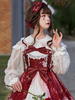 Sweet Lolita Blouses Top Lolita Neverland Chemise blanche à manches longues à volants