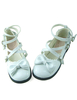 Sweet Lolita Chaussures talons bas avec des arcs et garniture Déguisements Halloween