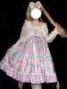 Sweet Lolita Cover-ups Blanc à volants Top Bunny Pattern Polyester Lolita Outwears