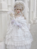 Sweet Lolita Dress Robe de mariée Lolita sans manches en polyester