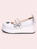 Sweet Lolita Escarpins Strappy Buckle Cut Out Wing Lolita Flatform Chaussures Déguisements Halloween